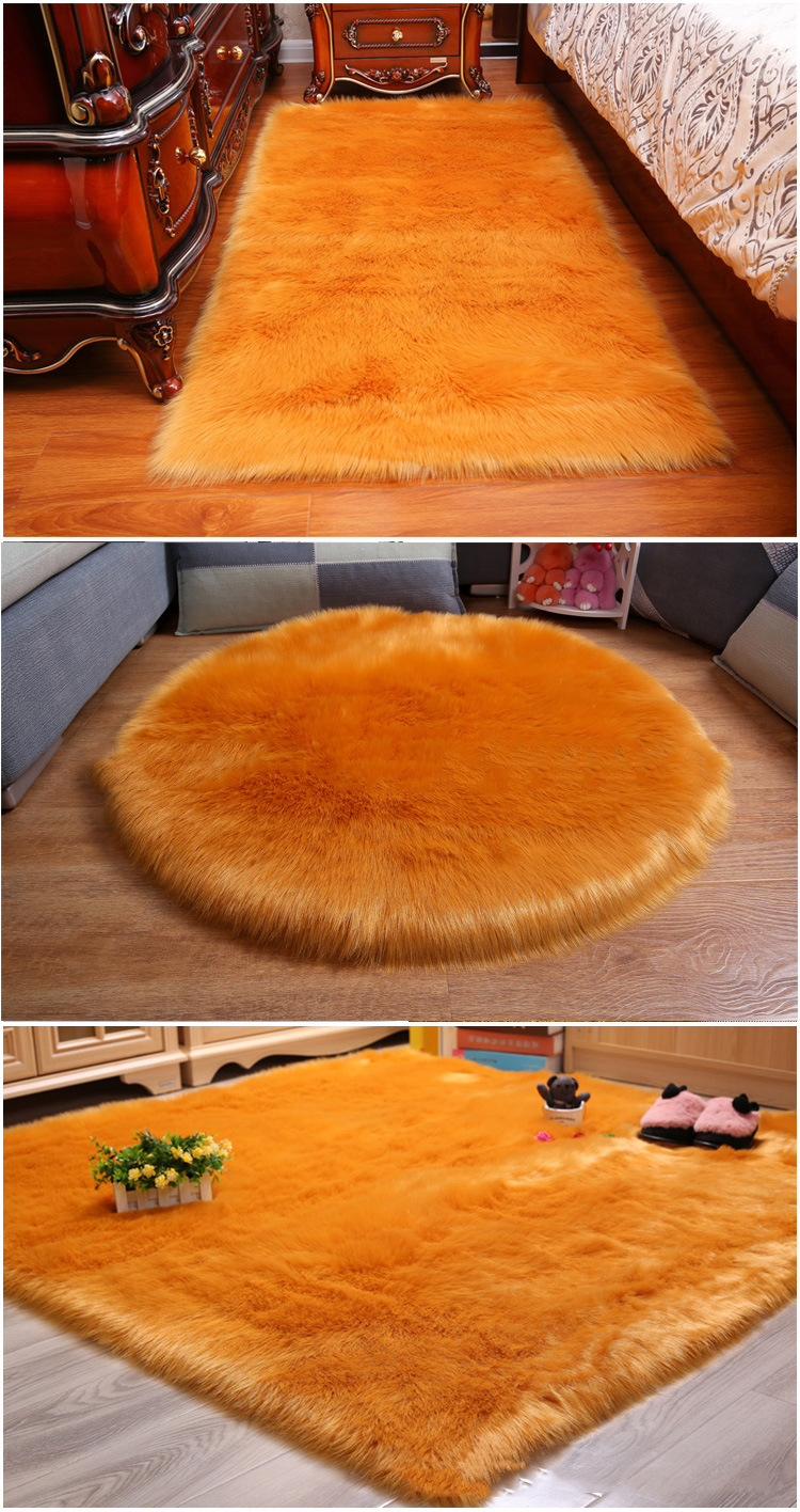 直供长毛绒地毯卧室客厅飘窗地毯仿羊毛地毯茶几沙发地垫