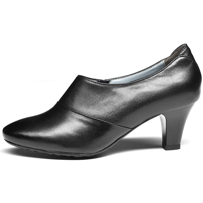 3515强人女士春秋时尚职业正装皮鞋中跟单鞋女
