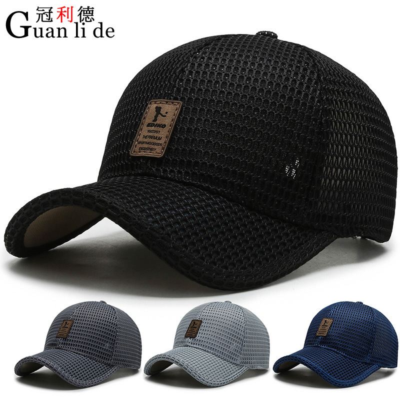 New Fashion Korean Outdoor Baseball Cap Summer Men's Versatile Casual Sun-Proof Sun Hat Full Net Peaked Cap