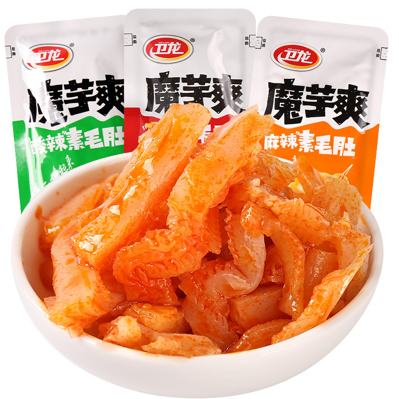 卫龙魔芋爽魔芋丝 5斤辣条麻辣零食魔芋爽口素毛肚食品特产小吃