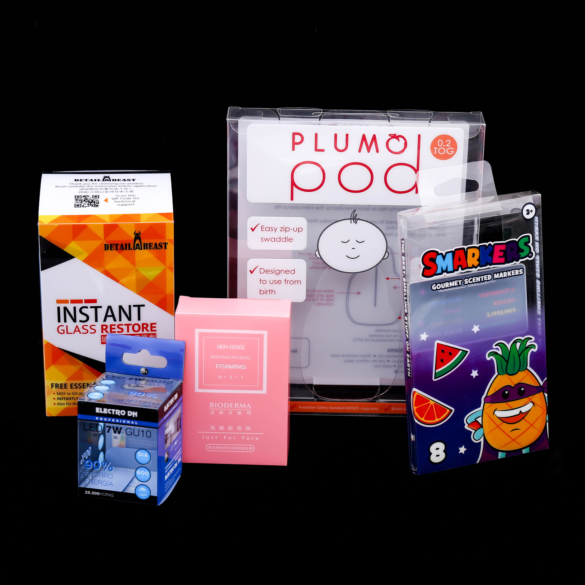 长方形pet透明胶盒 塑料pvc包装盒 通用彩色印刷吸塑包装盒子定制