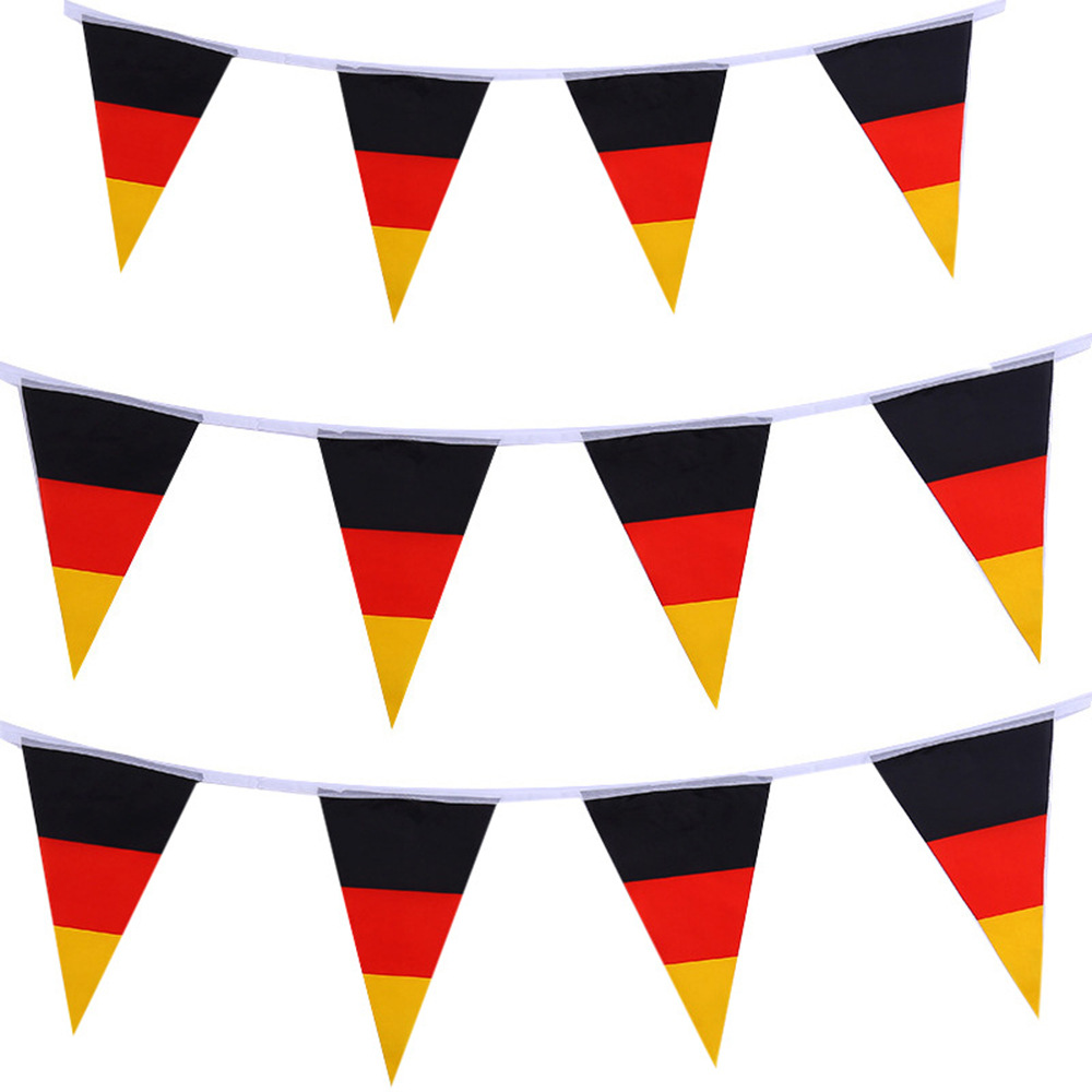 20*30cm德国国旗三角串旗 国际仪式典礼装饰悬挂迷你小彩旗定制