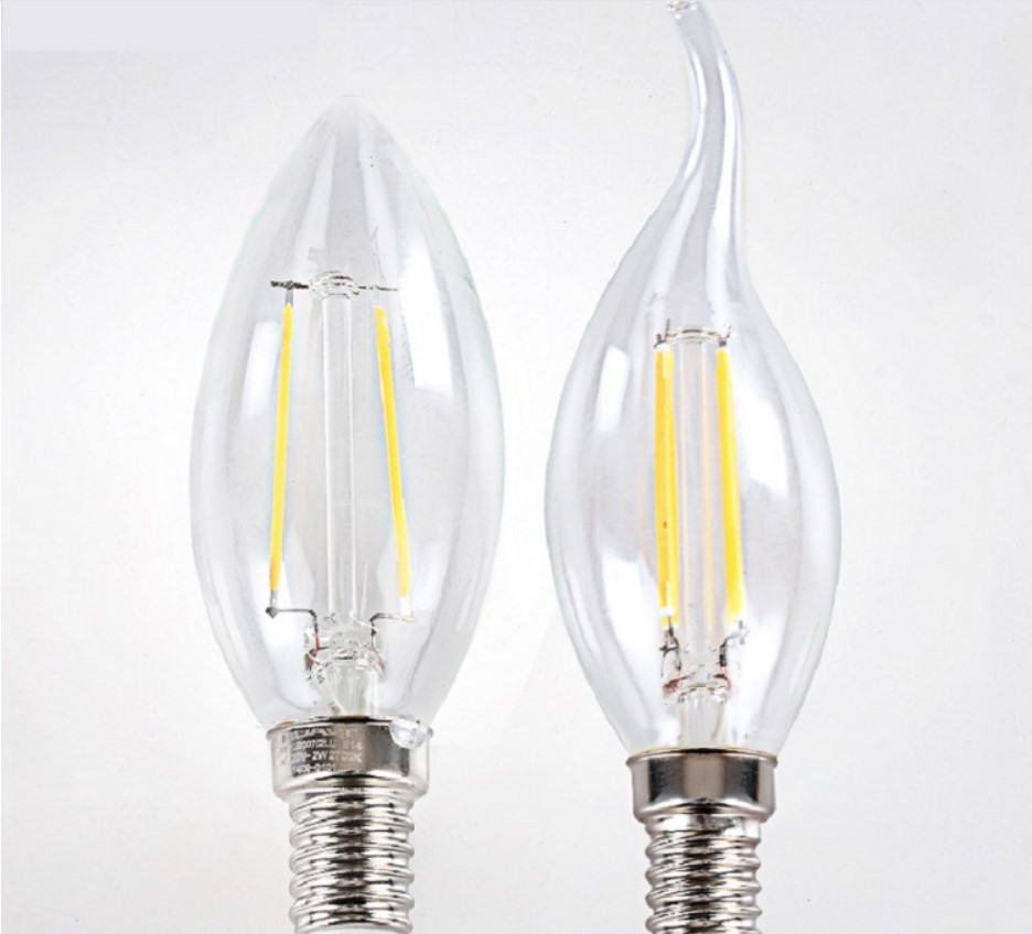 led灯丝灯c35爱迪生复古灯泡 钨丝灯 尖泡拉尾 灯泡 蜡烛灯e14e27