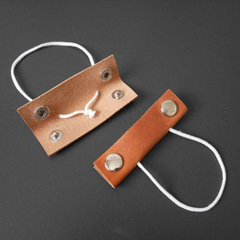 现货 皮革侧边口罩夹 皮质防勒耳侧边保护套 手工diy面罩保护夹