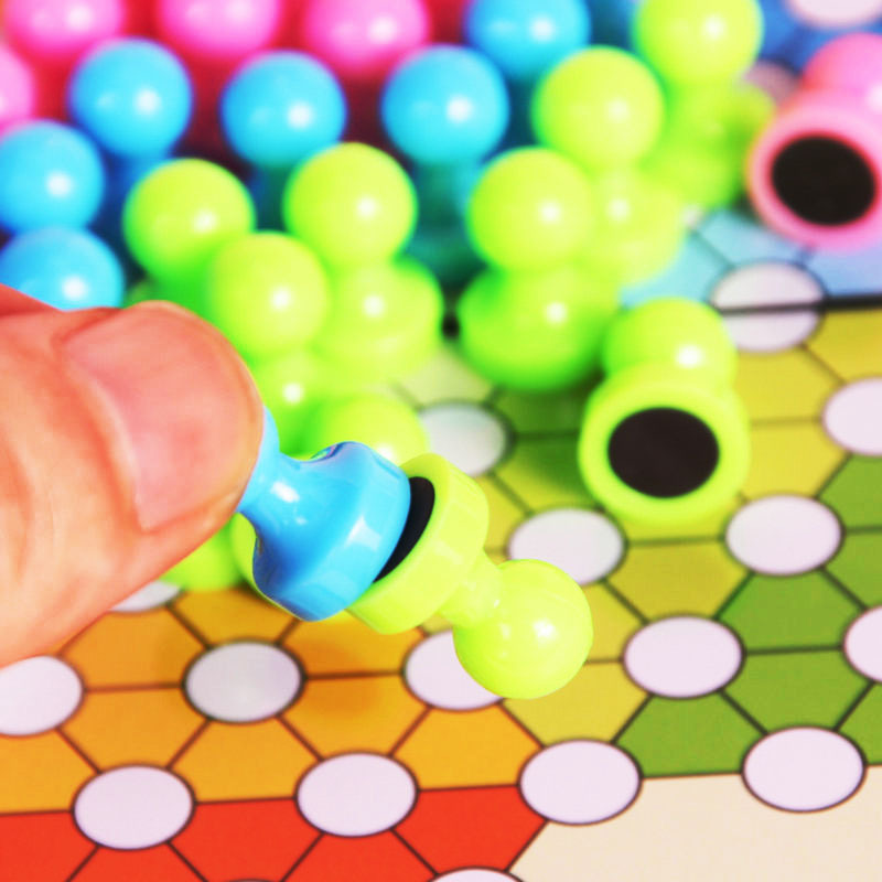 小卡尼磁性跳跳棋棋盘可折叠方便携儿童竟技益智类成人学生用8823