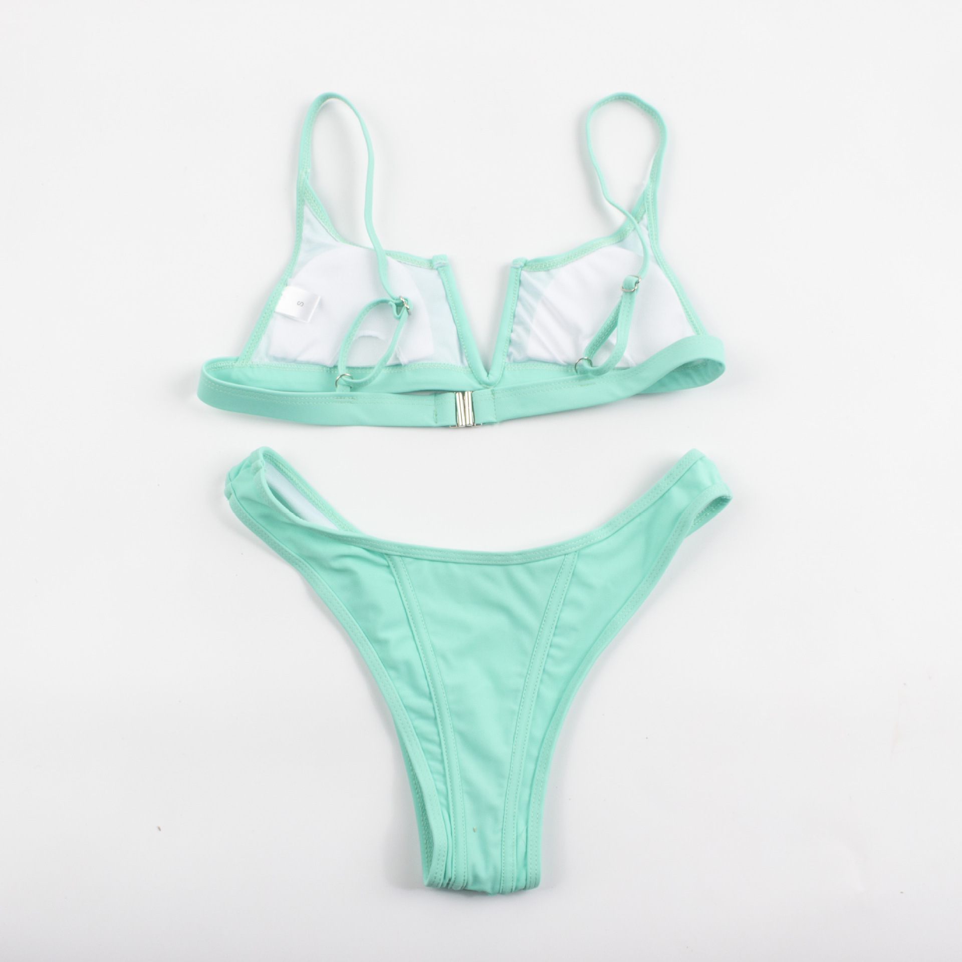 7色v字拼接比基尼欧美ebay亚马逊速卖通性感分体泳衣女泳装