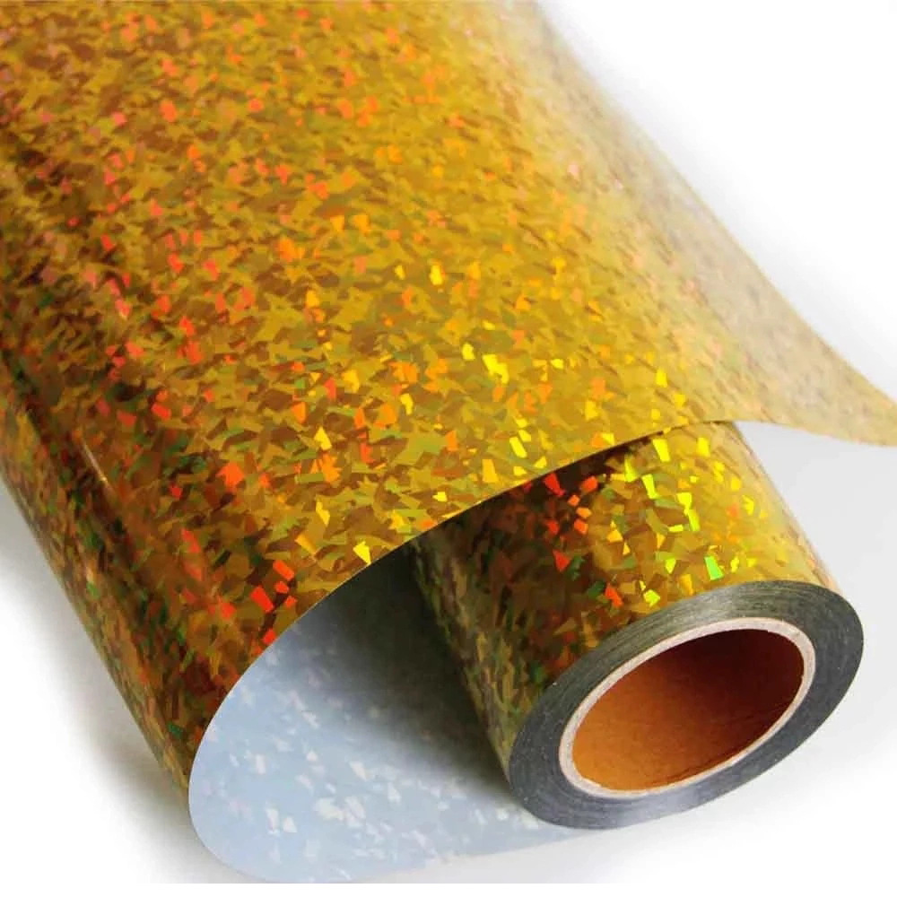 pet单面宽幅镀铝膜厂家 复合反光镭射包装纸材料卷膜