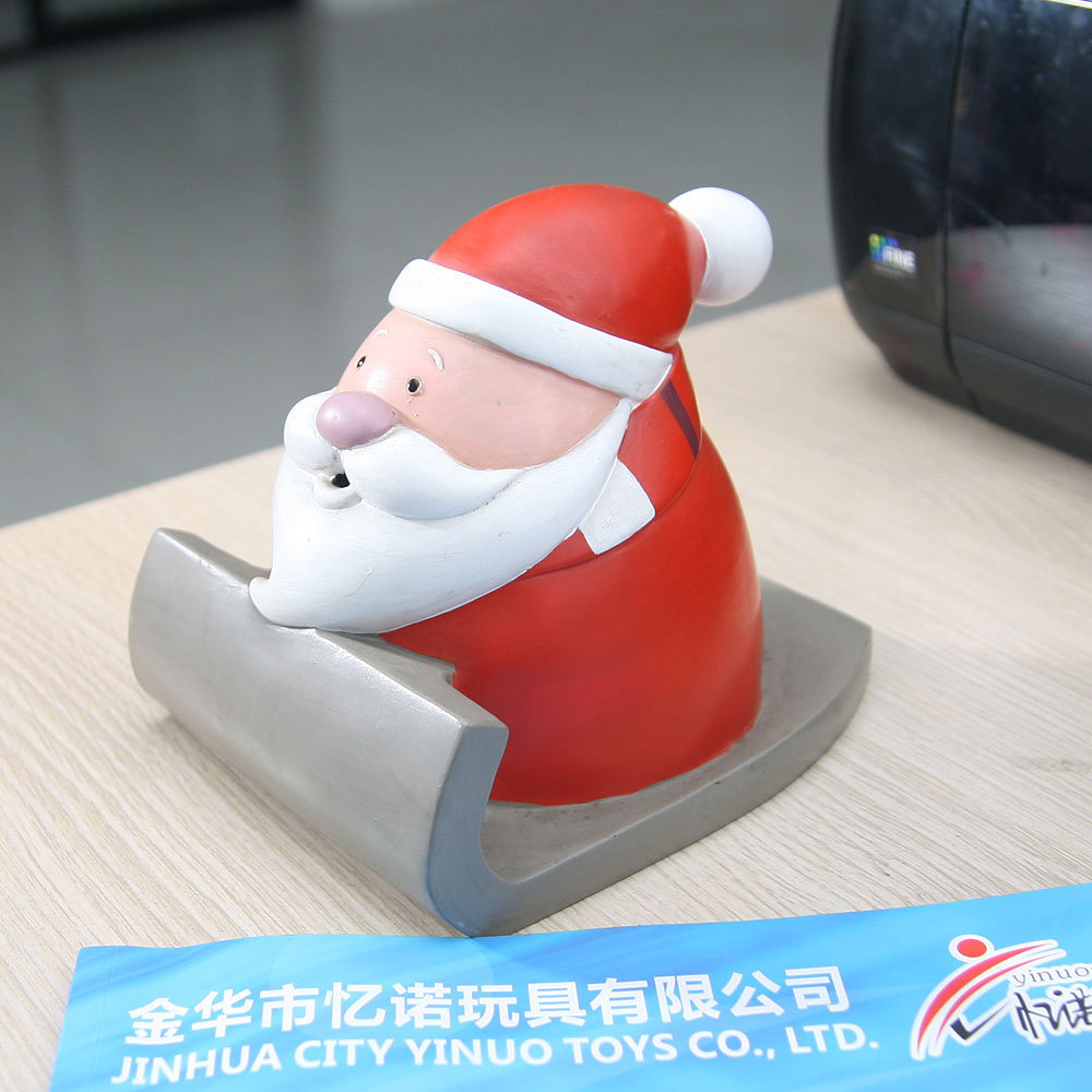 生产环保搪胶圣诞工艺礼品圣诞老人搪胶公仔卡通玩具摆件创意玩偶