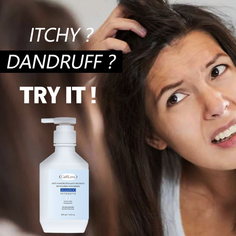 calflove去屑止痒控油丰盈洗发水清爽洗发露亚马逊洗发水400ml