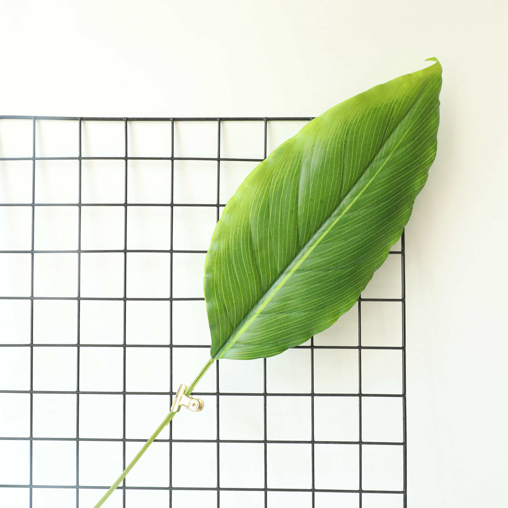 绿植物批发ins风跨境白掌叶仿真花厂家假花婚庆装饰工艺品