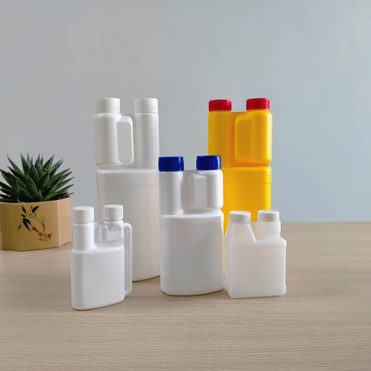 pe塑料瓶500ml100ml双口瓶农药兽药瓶双嘴组合包装分液瓶
