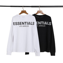 新款欧美潮牌Fear Of God ESSENTIALS FOG字母印花圆领长袖T恤