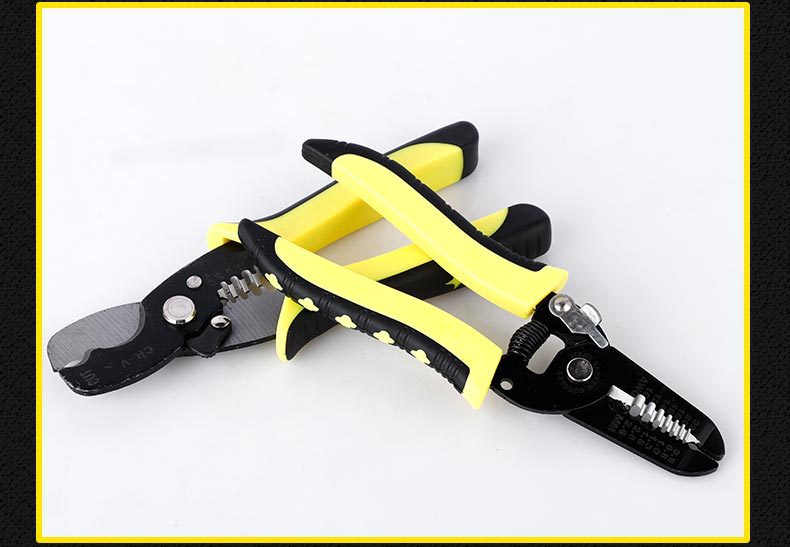 多功能绝缘剥线钳电工电缆剪45钢剪压线拨线钳剥皮扒皮钳子拔线刀