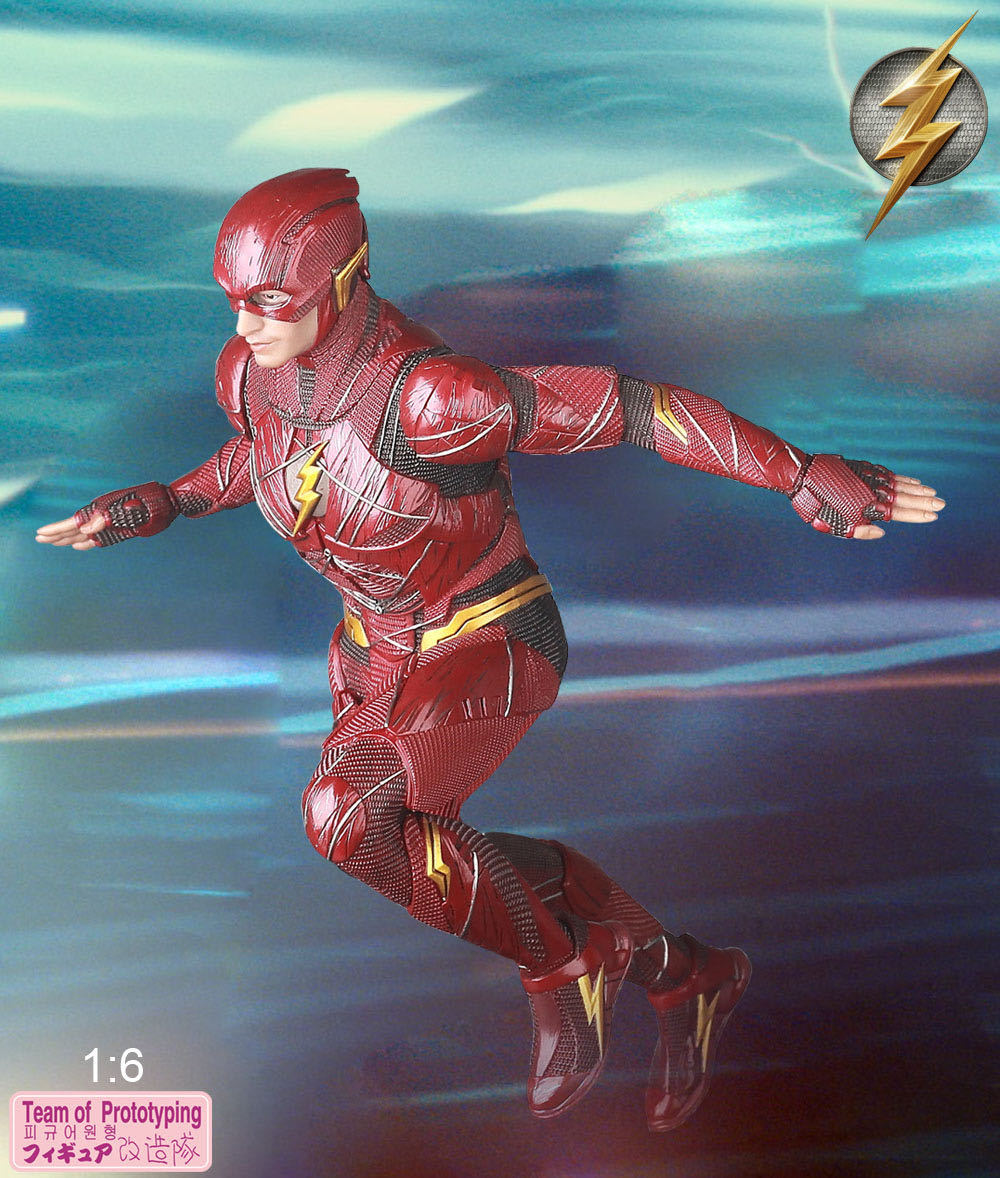 team of prototyping改造队正义联盟闪电侠奔跑姿势模型手办摆件