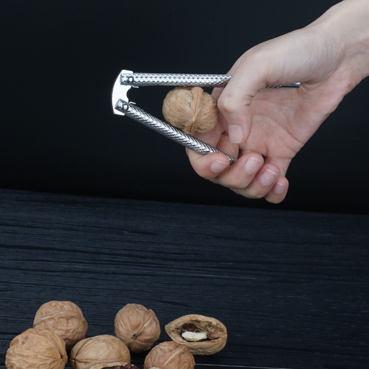 开核桃神器核桃工具开坚果全不锈钢核桃夹坚果夹花式核桃夹