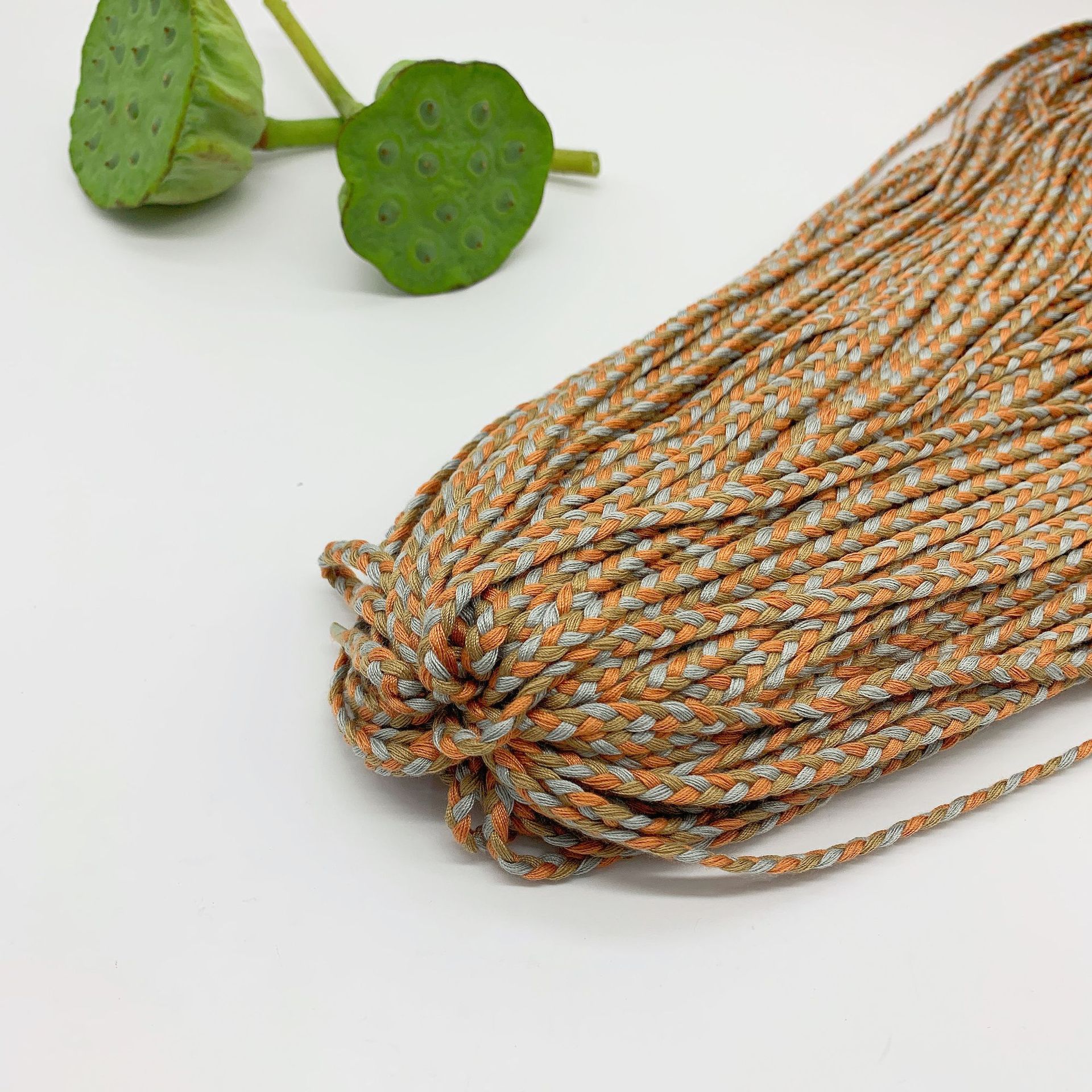 辫子麻花绳手绳缝纫线涤纶工艺绳ins风民族风装饰diy材料定制批发