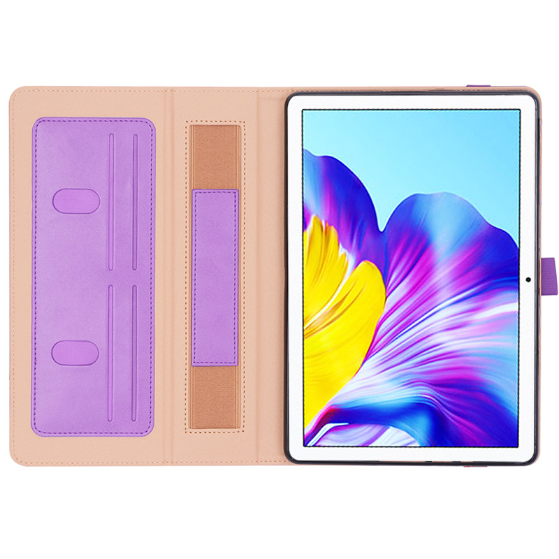 华为荣耀t6 10.1寸复古牛皮纹手托插卡平板皮套支架商务x6保护套