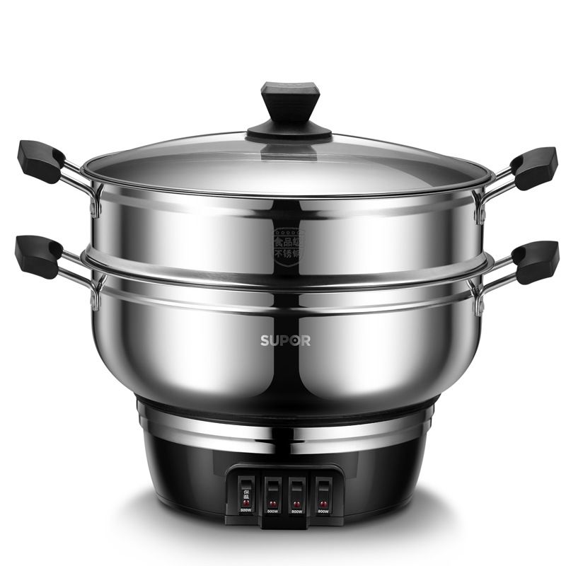苏泊尔多功能电热锅电炒锅电蒸锅电火锅蒸煮一体锅电煮锅zn32yk11