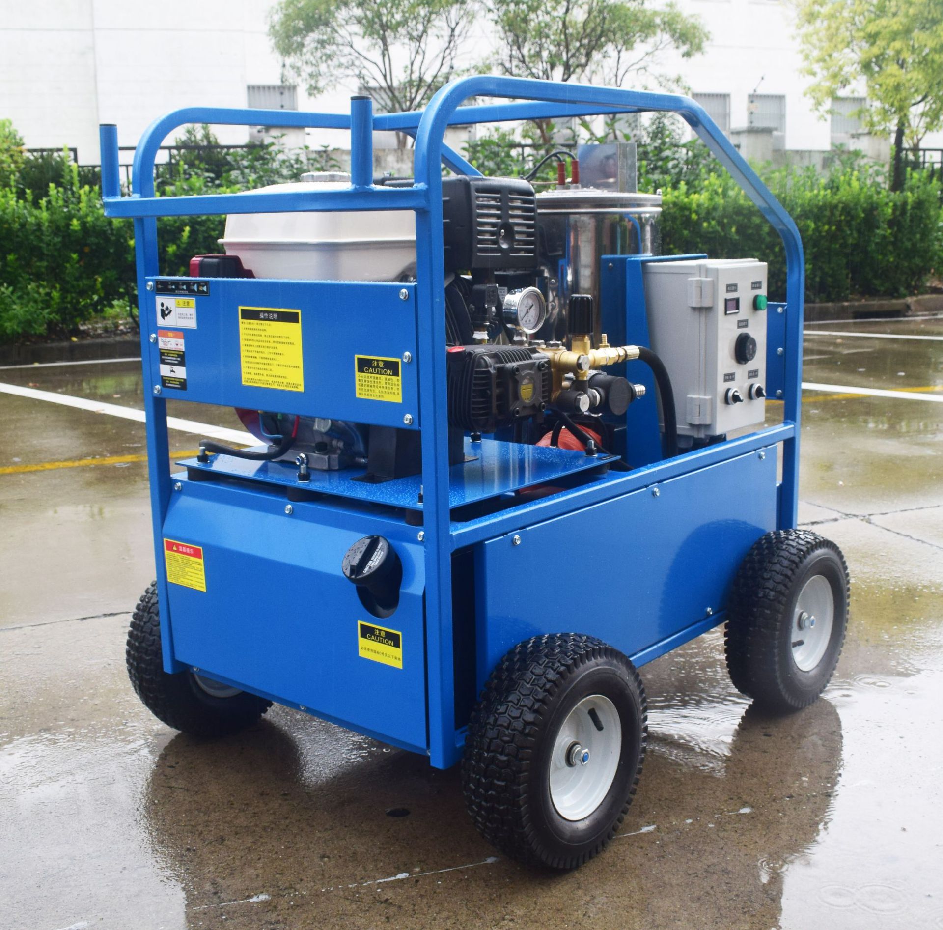 户外热水高压清洗机 小广告清洗 地面油污清洗 钥匙启停