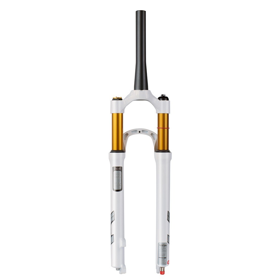 100mm行程避震器26 27.5 29 山地车前叉气叉减震器自行车阻尼白色