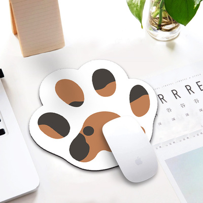 可爱系列猫爪鼠标垫异形垫大量现货颜色艳艳滑鼠垫可支持来图定制