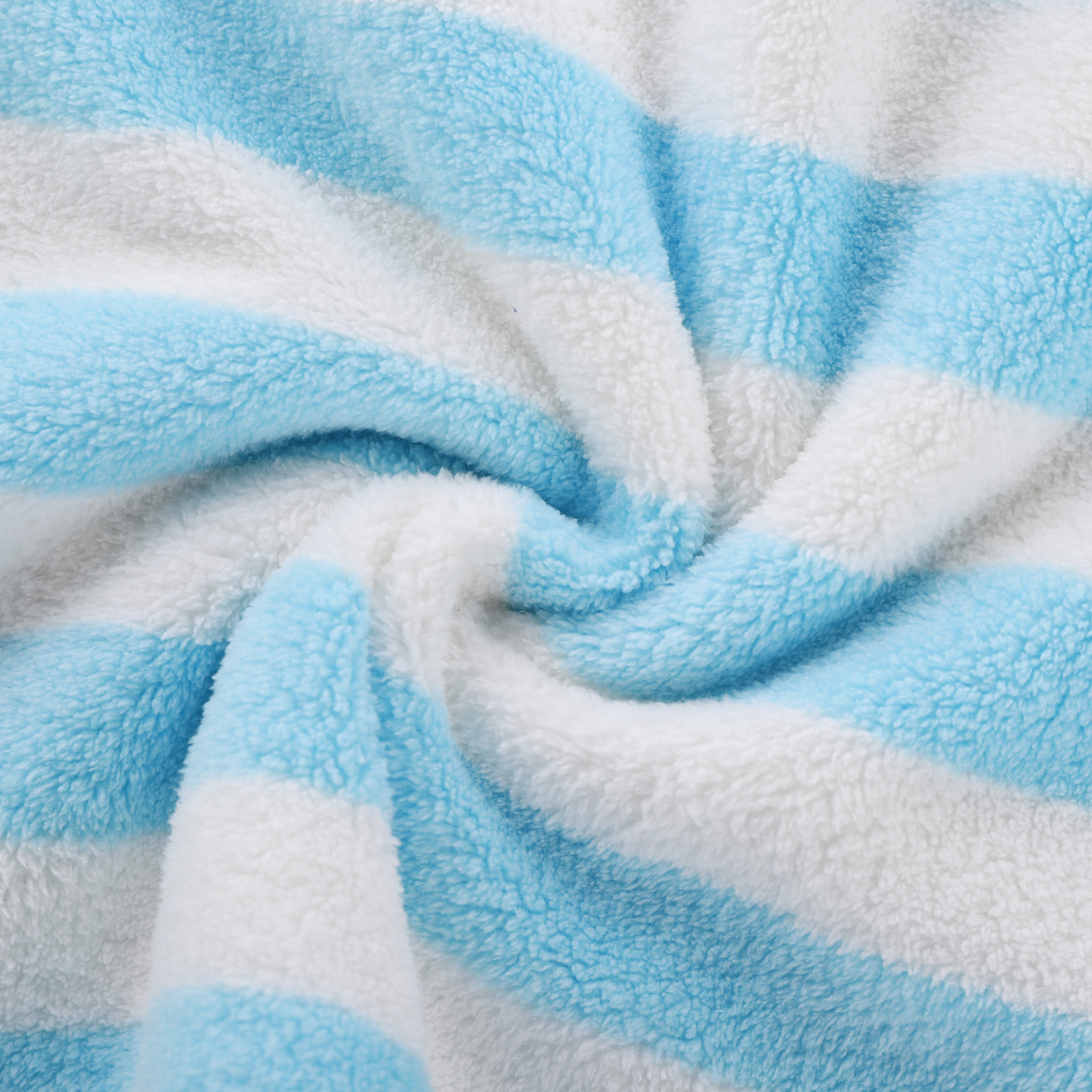 条纹彩条经编珊瑚绒大毛巾礼品礼物礼盒装抖音快手代发可挂式毛巾