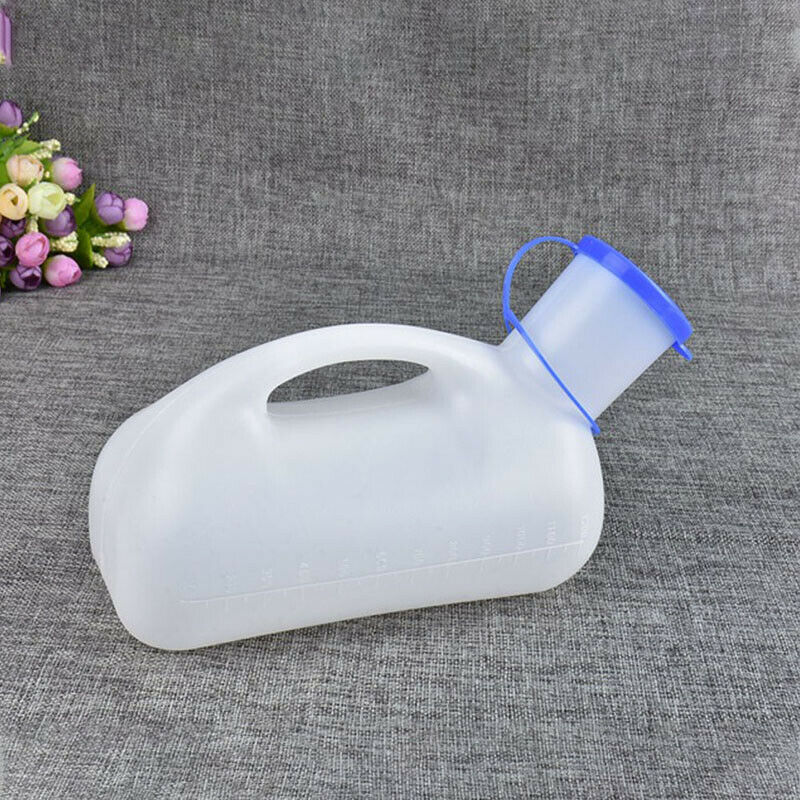 男用医用尿壶1000ml全新料pe尿壶 厂家直销带盖接尿壶