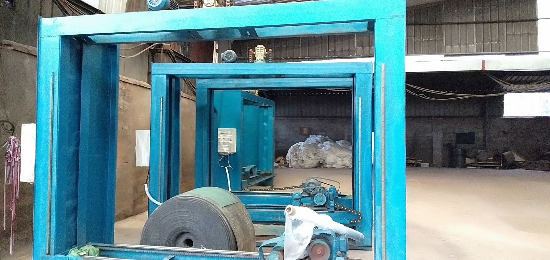 龙门式木龙骨齐头锯,整包木方截头锯