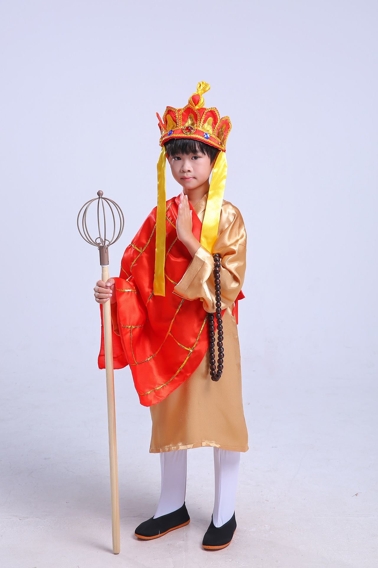 古装西游记师徒四人服装儿童成人表演唐僧孙悟空猪八戒沙僧演出服