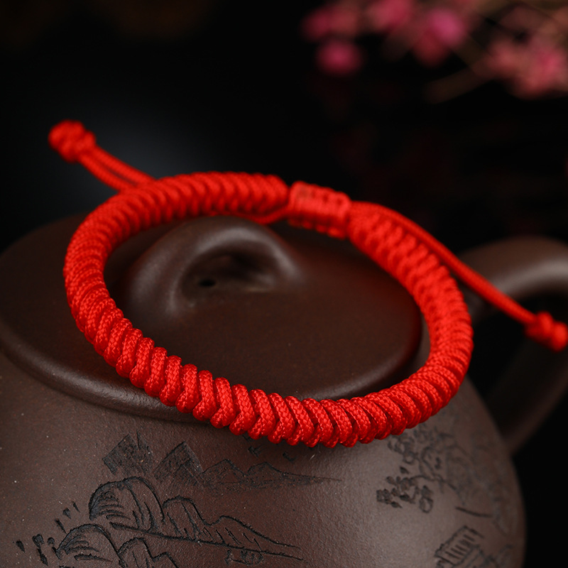 肖战同款红绳手链女金刚结手绳男手工编织情侣女生本命年礼物手饰