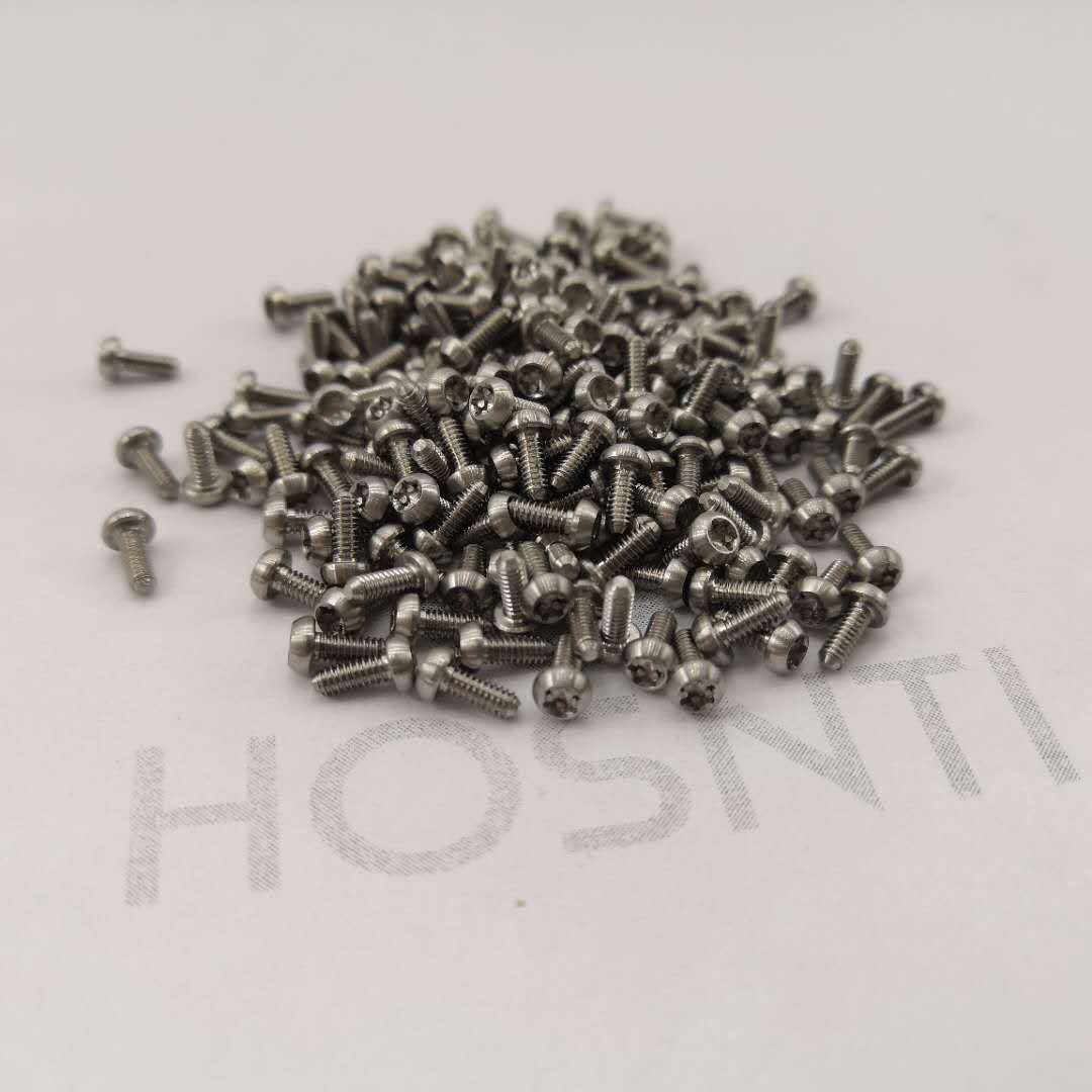小螺栓钛螺丝m2x5 钛精密加工 半圆头内梅花t8钛螺栓微型零件现货