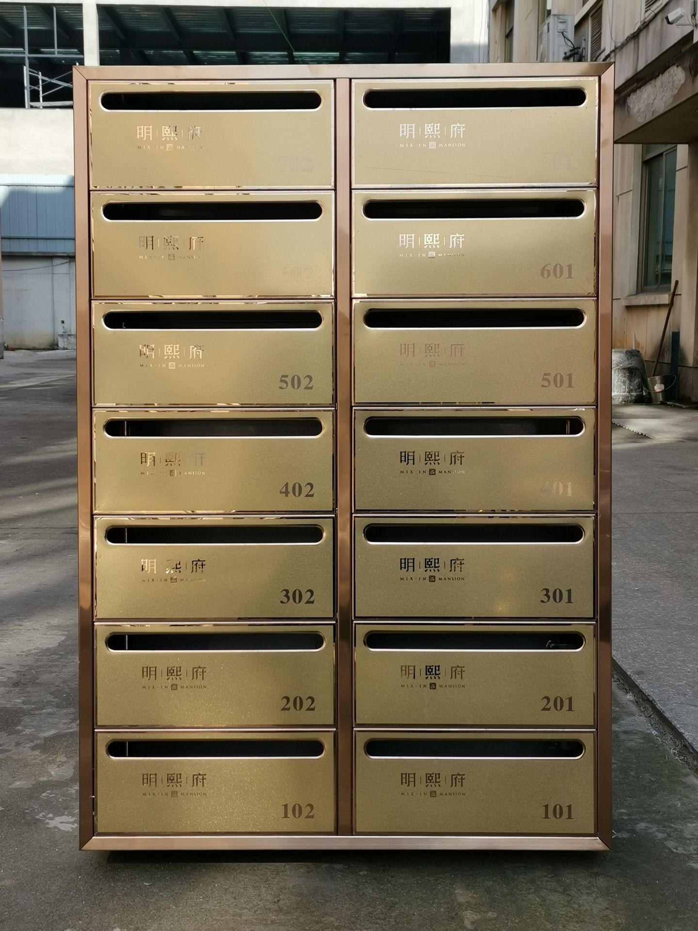 邮政绿铁皮信报箱不锈钢奶箱嵌入式信报箱壁挂式信报箱别墅信报箱