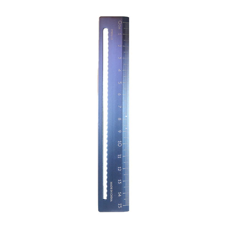 Aluminum Alloy Ruler Pupil Ruler 15cm School Supplies a Scale Measurement Supplies Wholesale