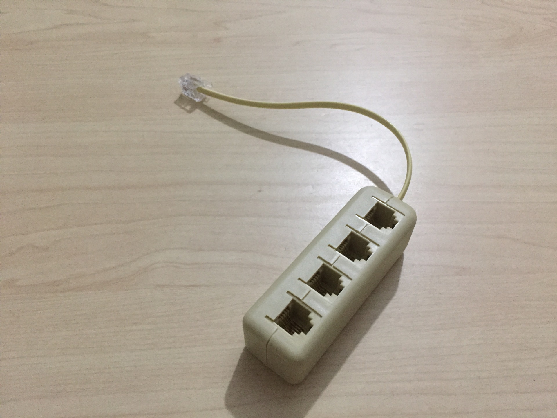 电话一分四分线器 电话分配器 电话一拖四 电话1分4转接线 分支器