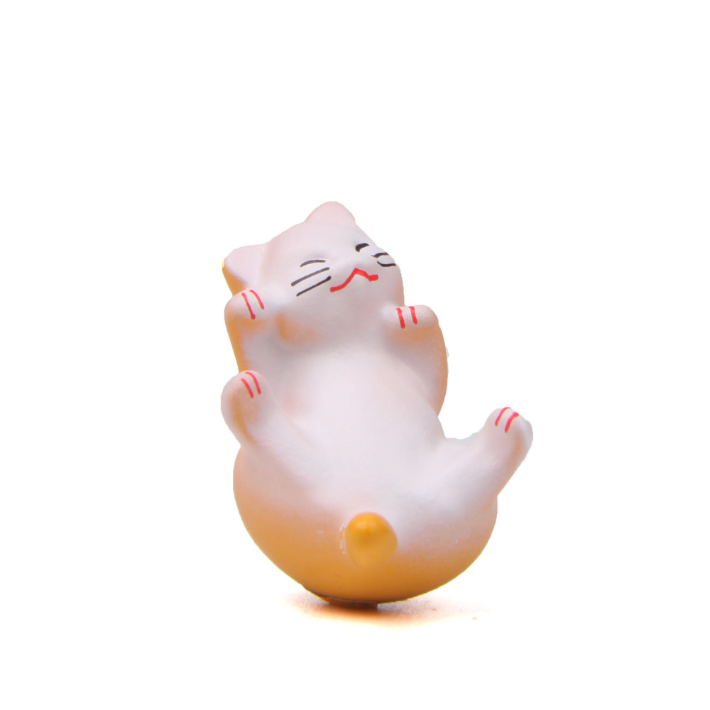 卡通经典2代侧姿萌款肥猫咪卡通立体公仔卡通玩偶扭蛋素材