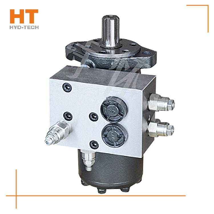 抓木机抓料机专用液压回转摆线马达 双向平衡阀过载阀