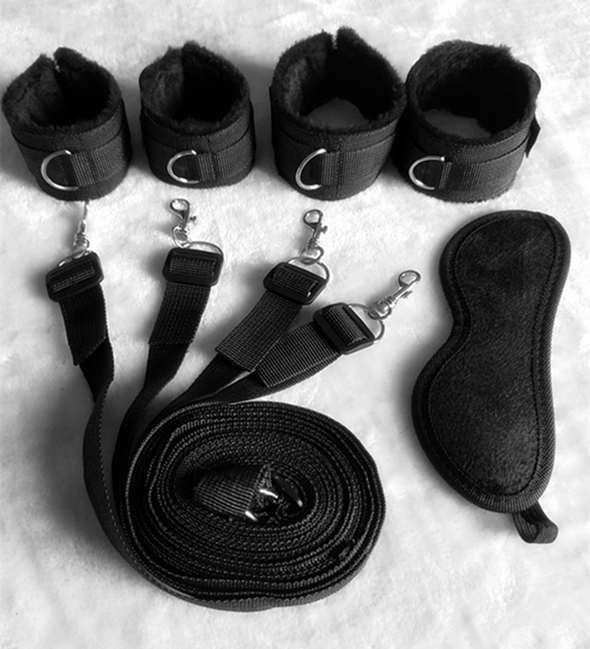 调情用品睡床绑带另类玩具床上专用绑带情趣捆绑束缚手铐脚铐套装