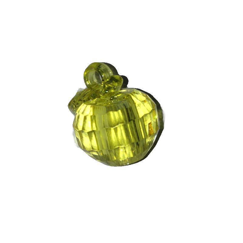 20mm亚克力带圈空心刻面苹果