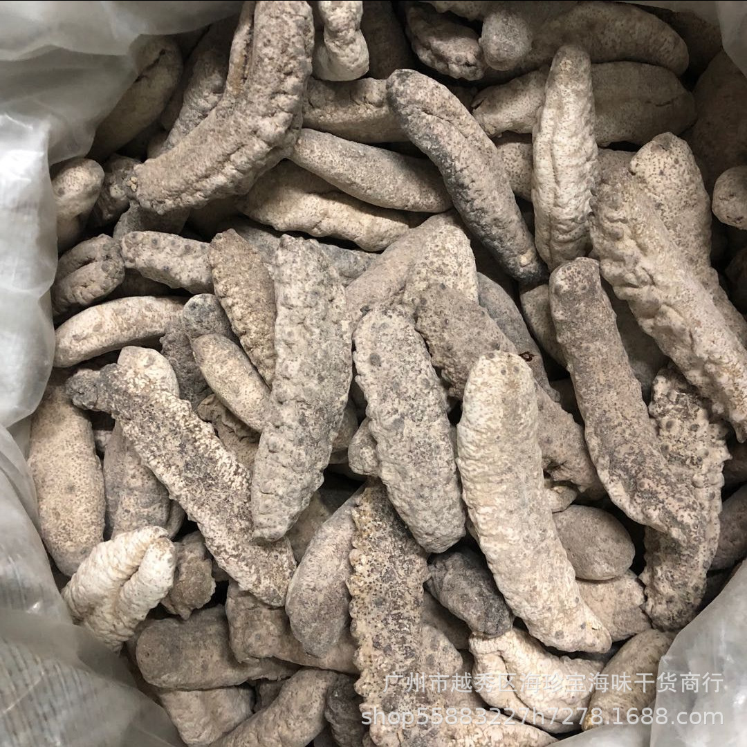 摩洛哥白刺参统货20到25头淡干海参干货500g现货批发一件代发