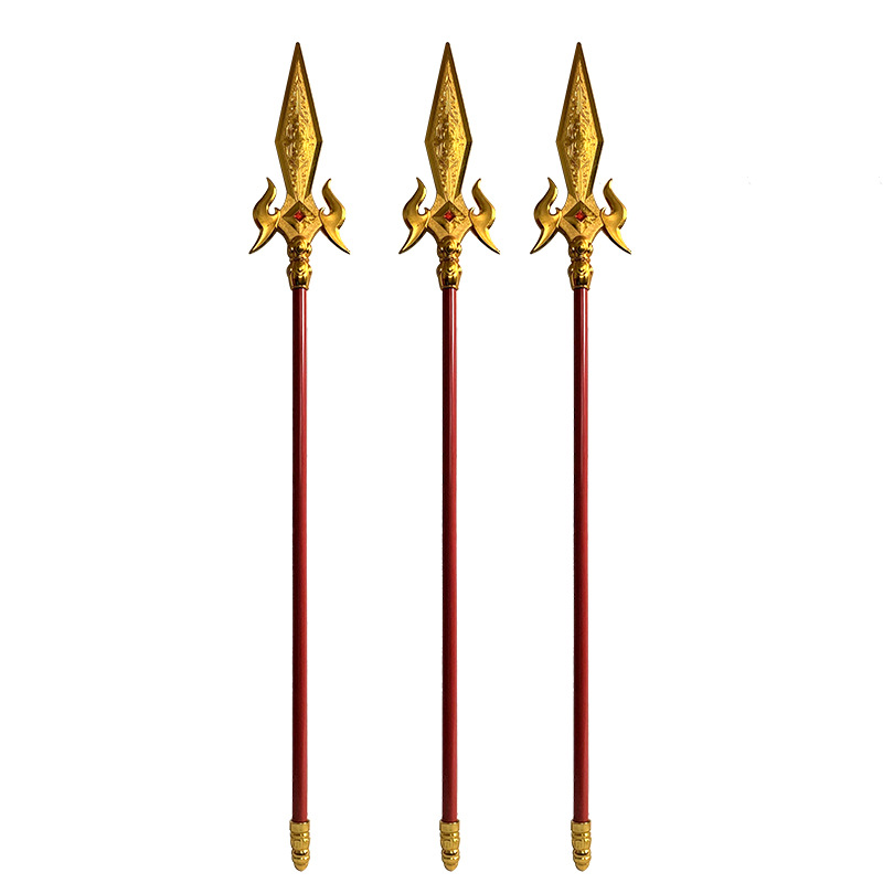 杂技红缨枪火云枪塑料地摊货源水浒兵器塑料青龙刀演戏武器道具