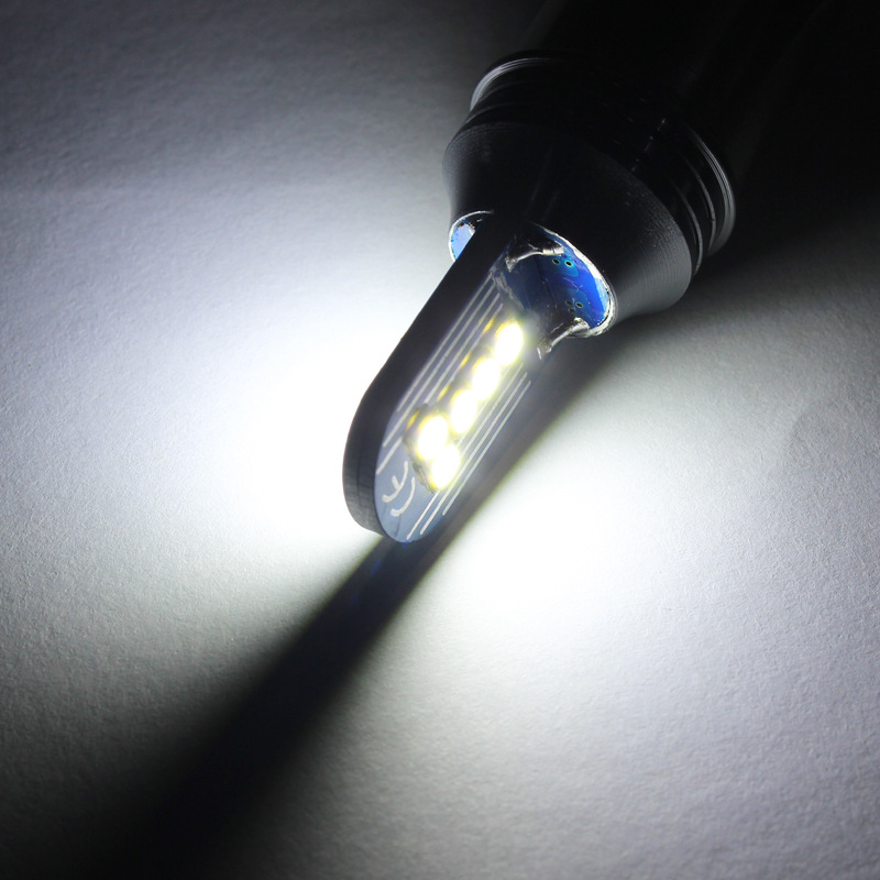 新款摩托灯大功率青柠色 ba20d 双爪 3030 10灯前照灯近光灯泡