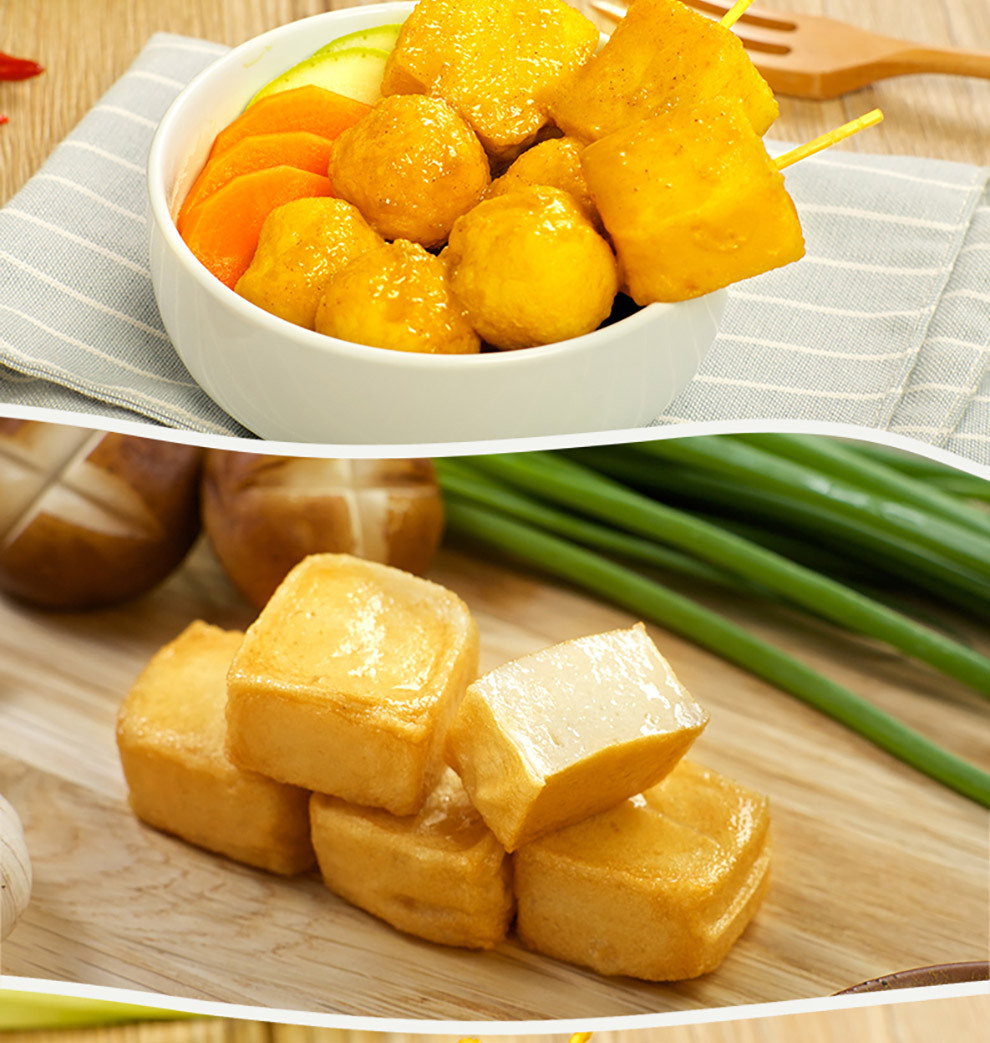 黄金鱼豆腐500g海鲜涮锅烧烤麻辣烫关东煮火锅生鲜食材现货批发