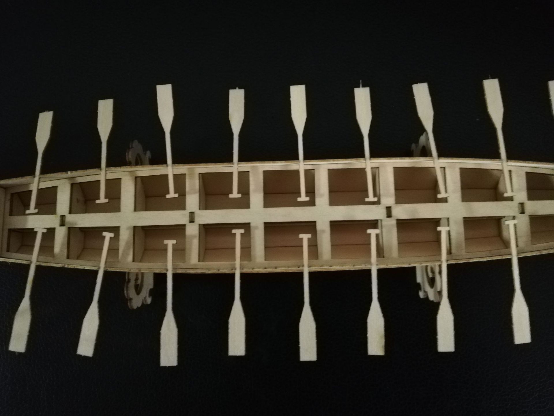 龙舟拼装船模型航海木船拼装科教科普复古民用船儿童中学生端午节