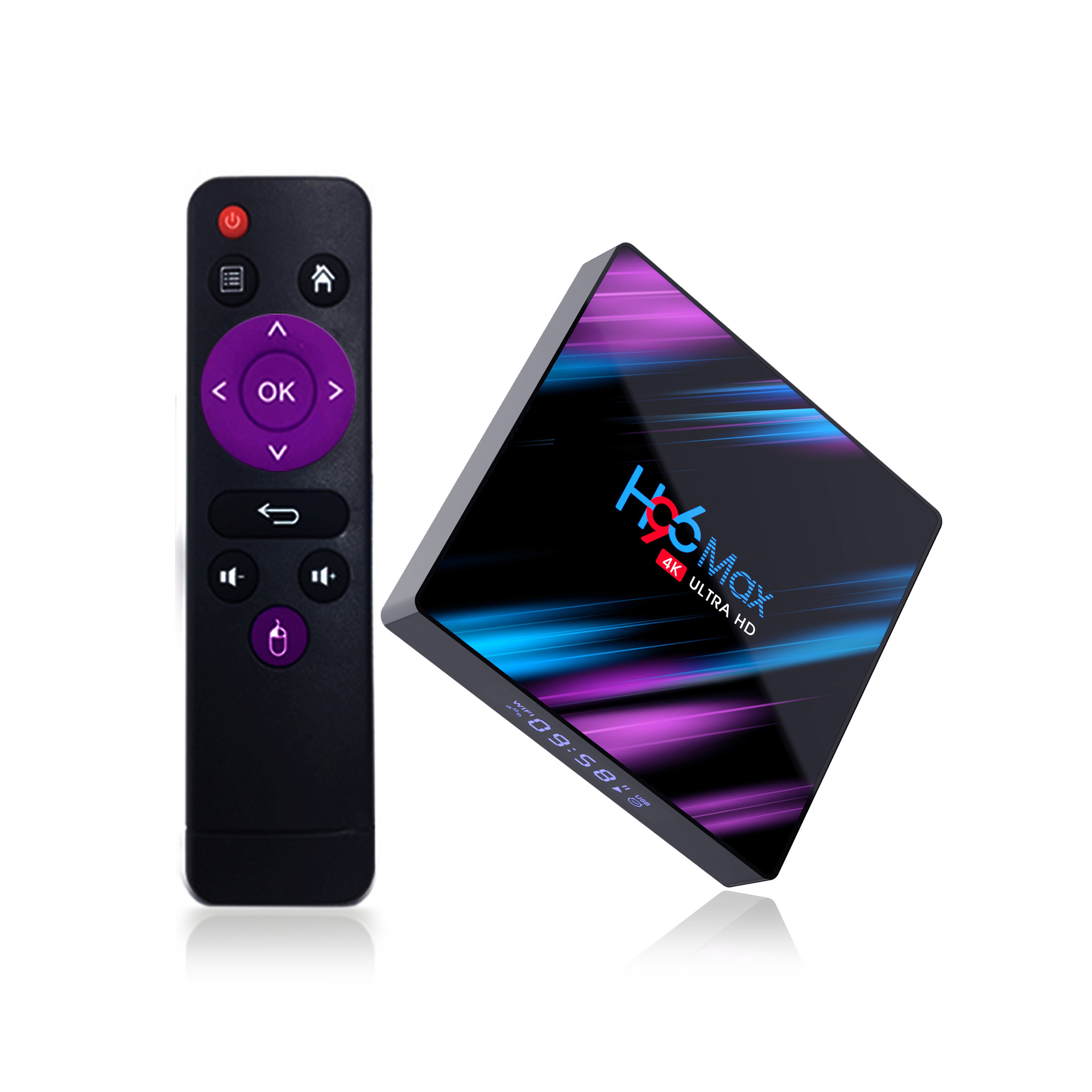 H96max Set-Top Box Rk3318 Android 10.0 4G +32G 4K Hd Network Player Tvbox