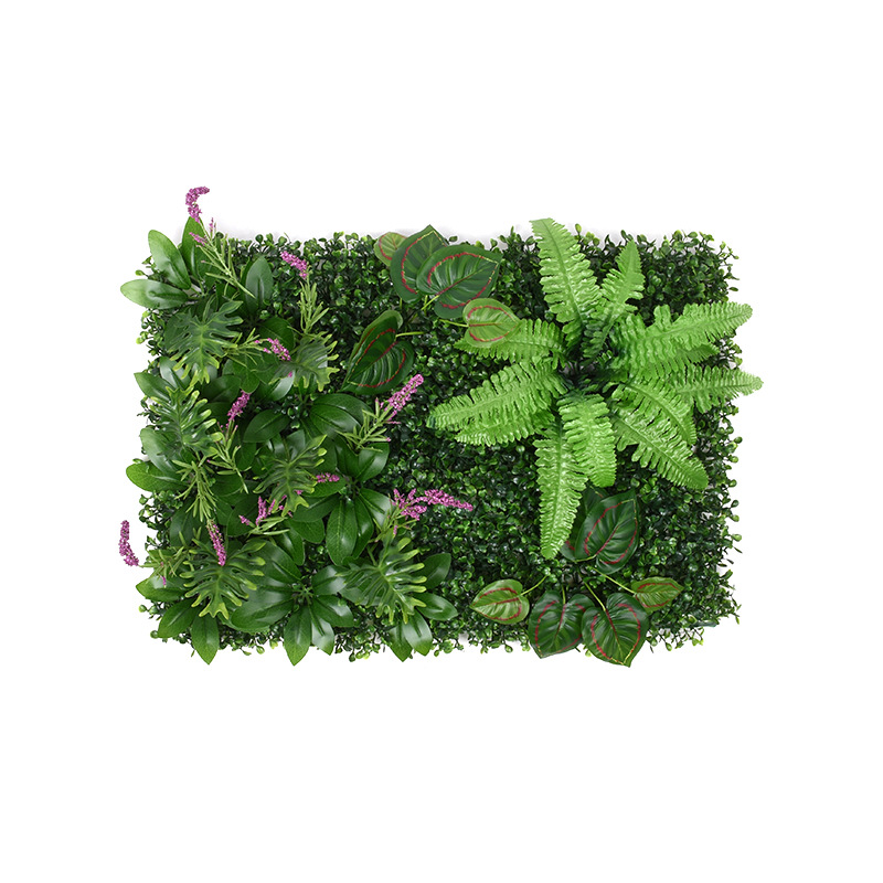 Emulational Flower and Grass Plant Wall Green Plant Wall Lawn Back of Turtle Corrugated Leaf Wall Decorative Greenery