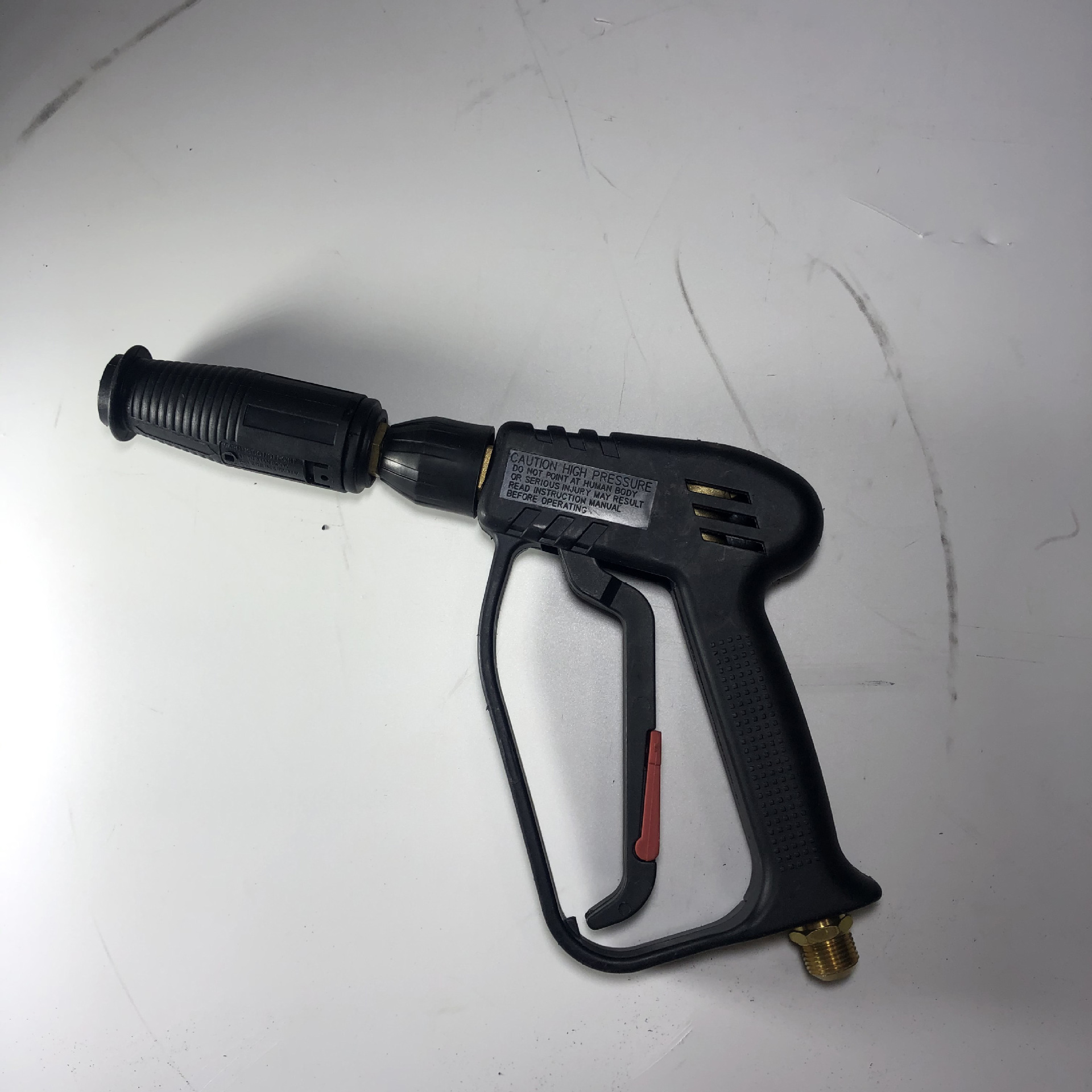 老款380扁嘴扇形外丝高压洗车水枪清洗机配件喷枪洗车机枪头