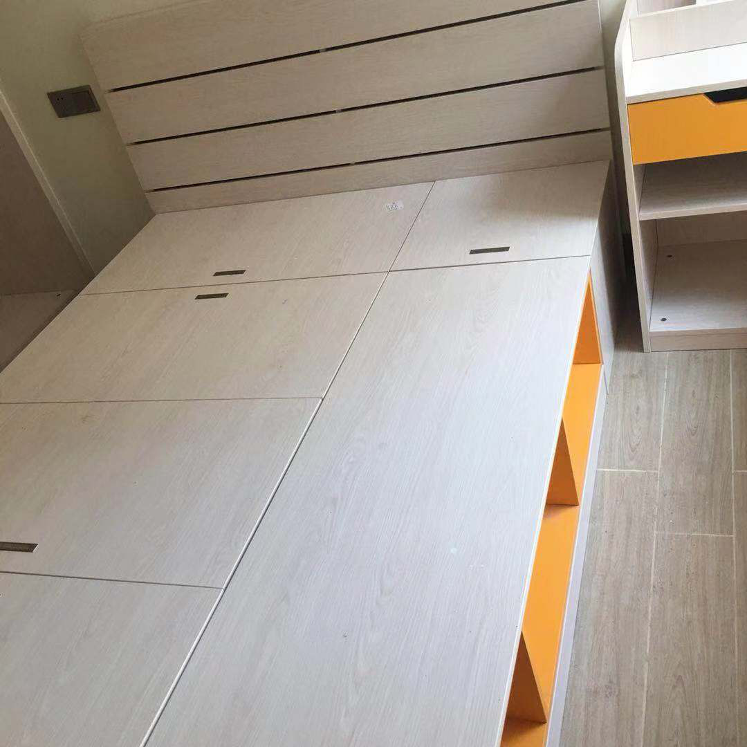 定制实木多层夹板床榻榻米