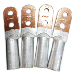 双孔铜铝端子dtls型铜铝鼻子过渡型电缆接线鼻接线耳接头,微商淘宝