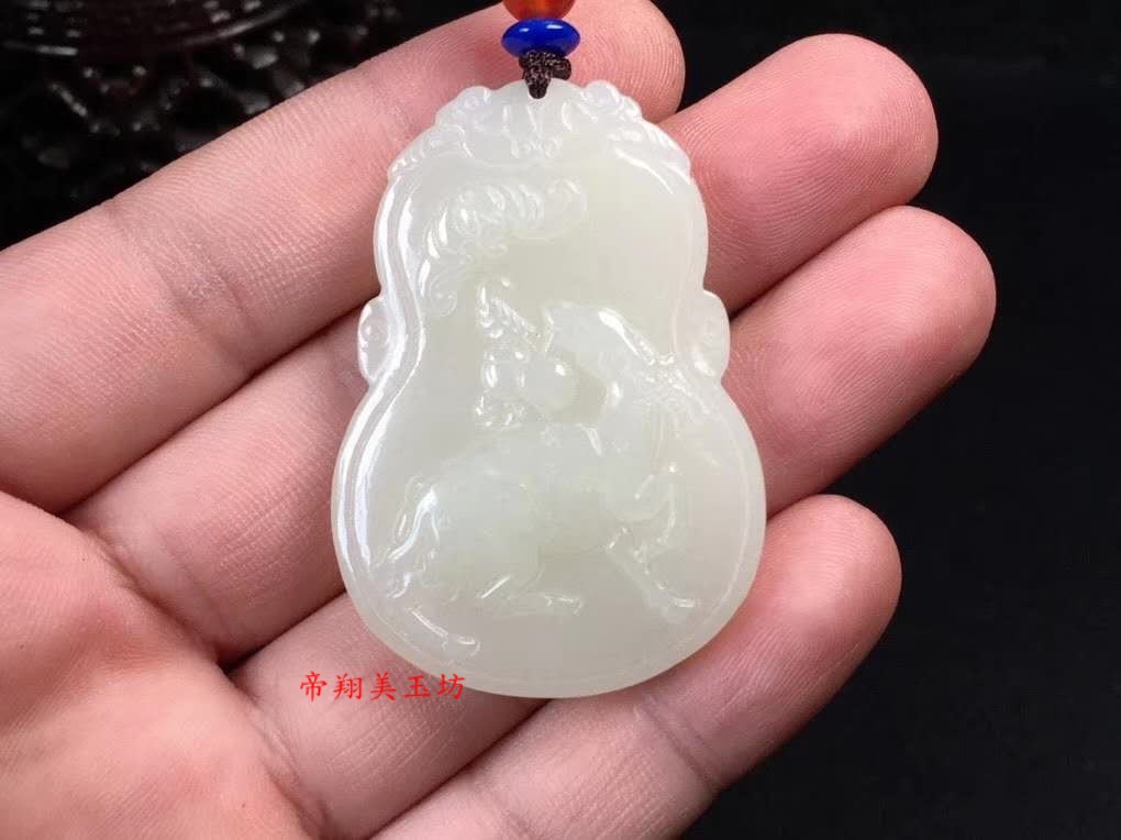 新疆和田玉福禄寿喜吊坠男女款玉石挂件