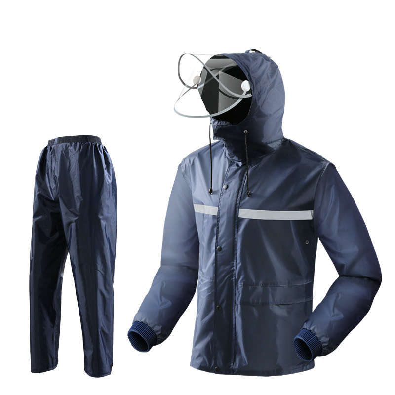 雨衣雨裤套装上衣单件摩托车水衣骑行车全身防水上半身轻薄外套男